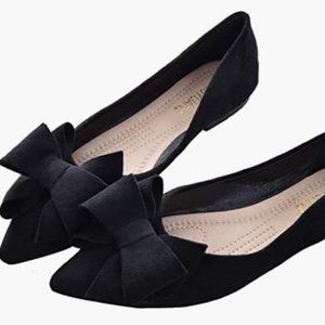 Sailing Lu women s shoes black bow tie Size Women's 9.5
